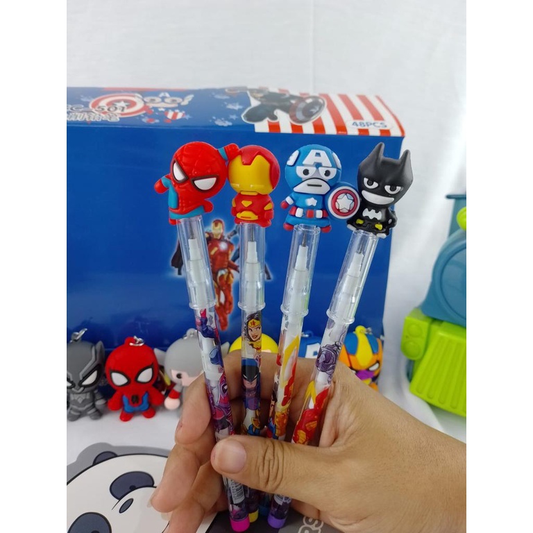 

PENSIL SUSUN AVENGERS 4 KARAKTER IMUT BISA GROSIR COD PENSIL SUPERHERO
