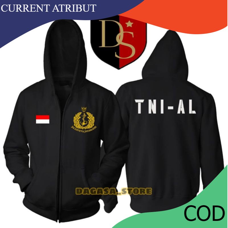 JAKET HOODIE TNI AL