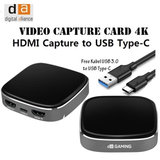 HDMI Video Capture to USB Type C Digital Alliance Video Capture Card 4K 60Hz