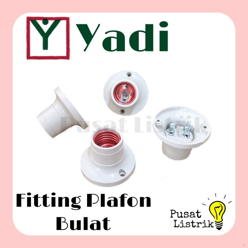 Fitting Plafon Drat Yadi Hitam Putih Fitting Drat Hitam Putih Rumah Lampu Yadi