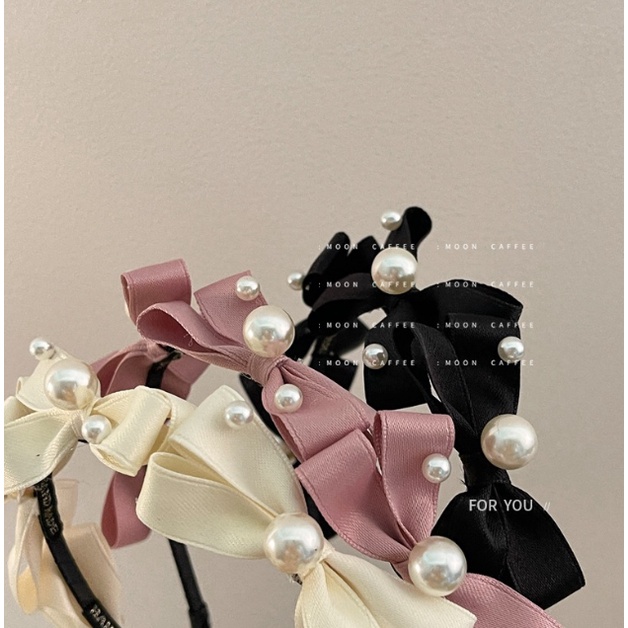 Caliloops Bando Korea Pita Mutiara Polos Dewasa Lucu Tipis Aulian