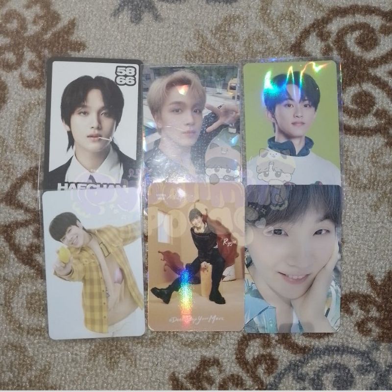 [booked] photocard official haechan trading card b glimo haechan korek