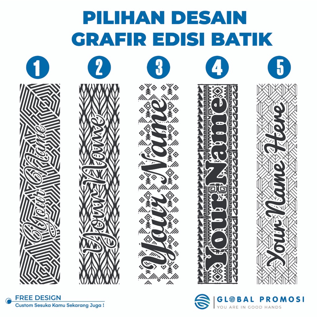 PILIHAN DESAIN KHUSUS GRAFIR EDISI BATIK