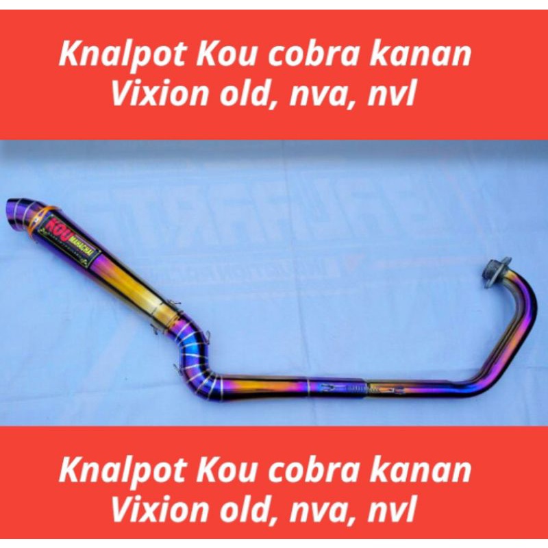 Termurah terlaris knalpot kou cobra kobra kanan pnp vixion old new nvl pulsa telkomsel polaroid