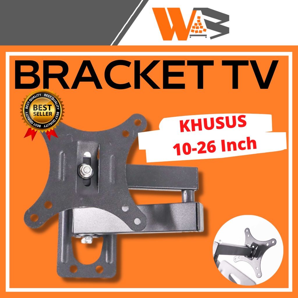 COD Bracket TV / Bracket Teleskopik / Telescopic TV Bracket 1.8m Thick 100x100 10-26Inch TV