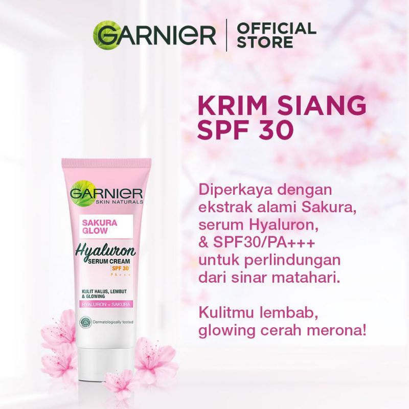 Garnier Sakura Glow Whitening Serum Day Cream 20ml