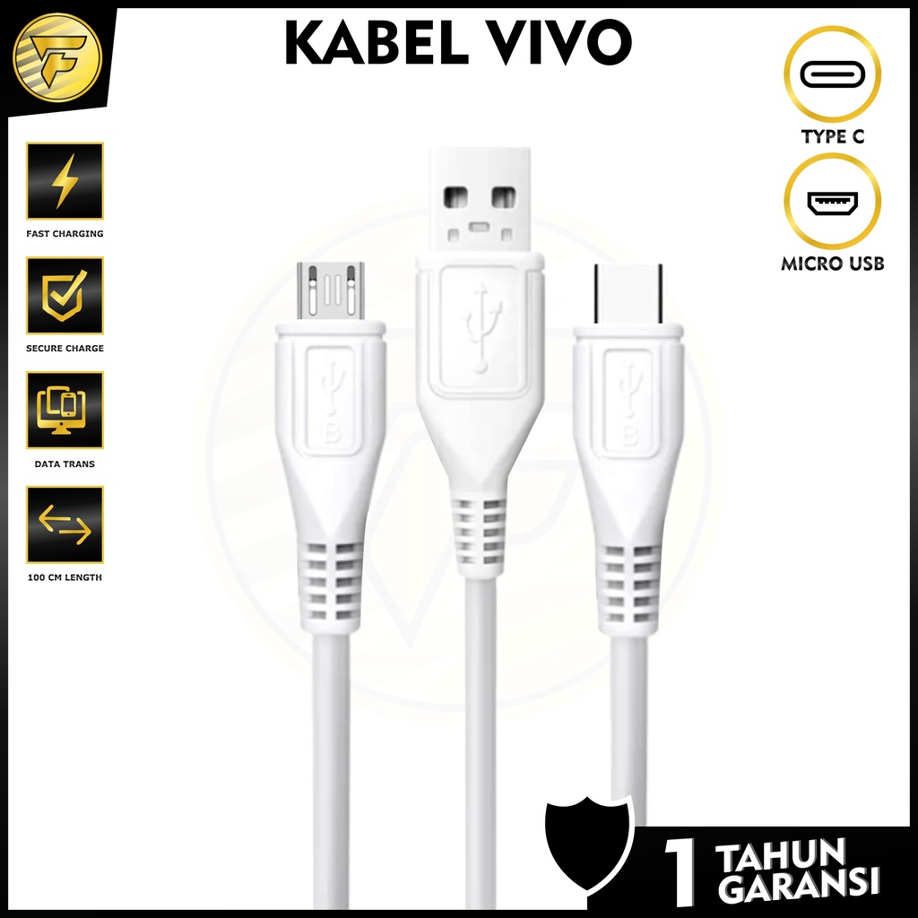 Kabel data VIVO Fast Charging Type C Micro USB kabel cas casan HP Android