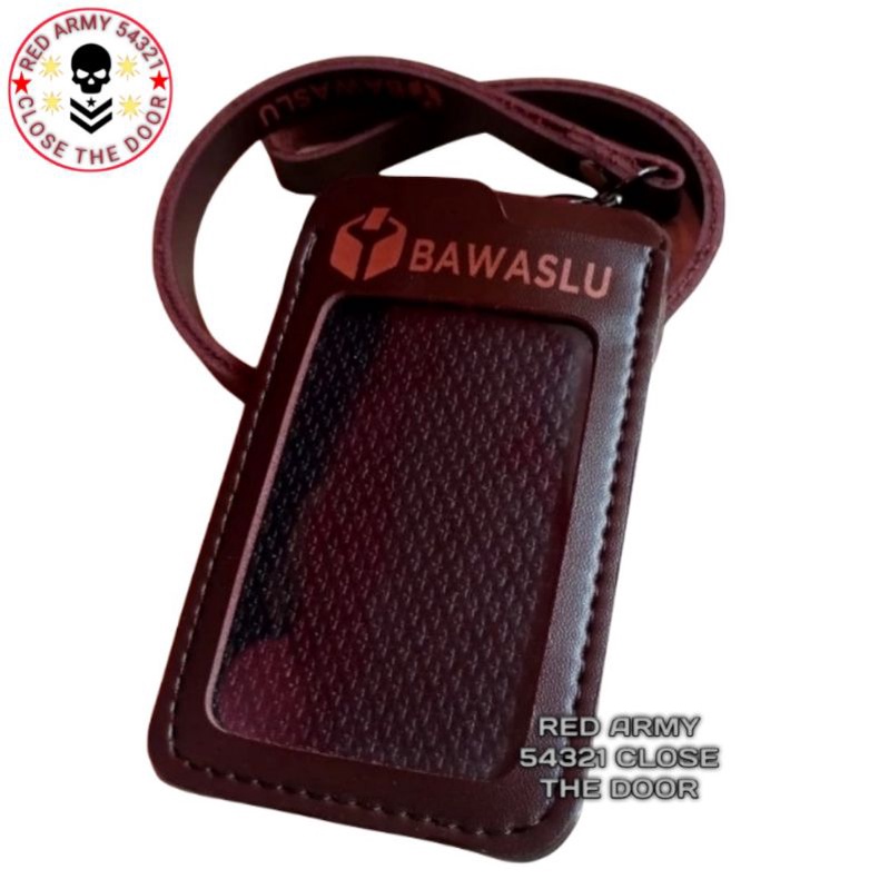 

Holder ID Card - Tali Lanyard Nametag Logo BAWASLU