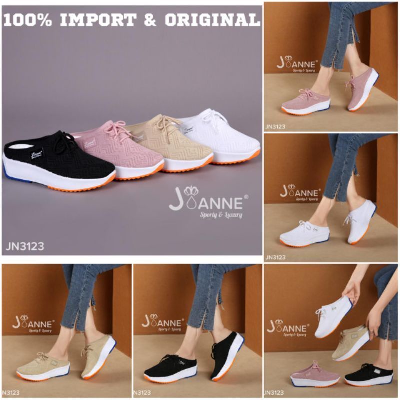 JOANNE Casual Slop Sneakers Shoes Sepatu