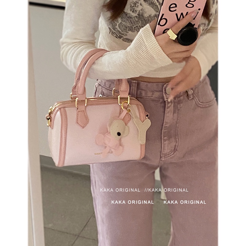 Tas Suhao Wanita Musim Panas 2021 Baru All-Match In Fashion Lucu Tas Bantal Genggam Berkualitas Tinggi Tekstur Niche Tas Messenger