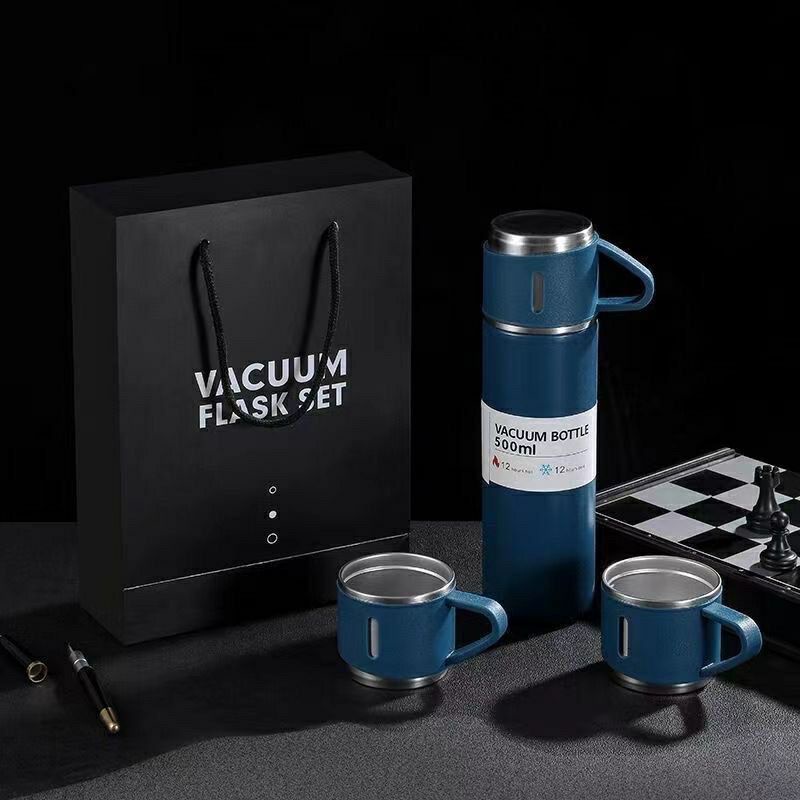vacum flask set hampers gift box / thermos tumbler botol minum terbaru 500ml