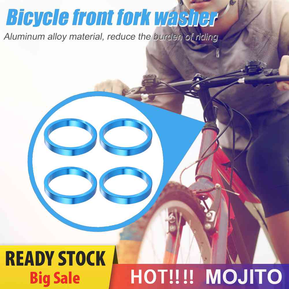 4pcs Ring Gasket Spacer Headset Fork Depan Sepeda MTB Bahan Aluminum