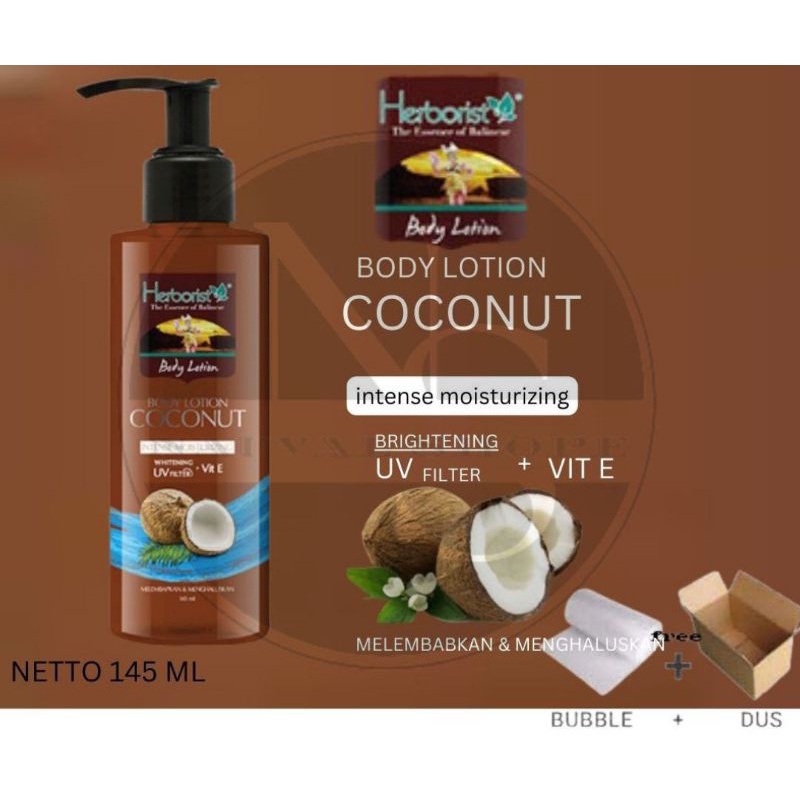 Jual Herborist Body Lotion Coconut 145ml Shopee Indonesia