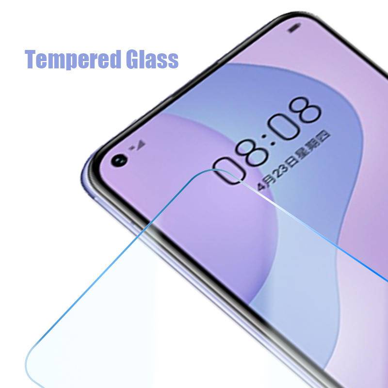 3pcs Pelindung Layar Tempered Glass Untuk Huawei Y5 Y6 Y7 Y9 Y9A Y9s Prime 2018 2019 2021 S Z