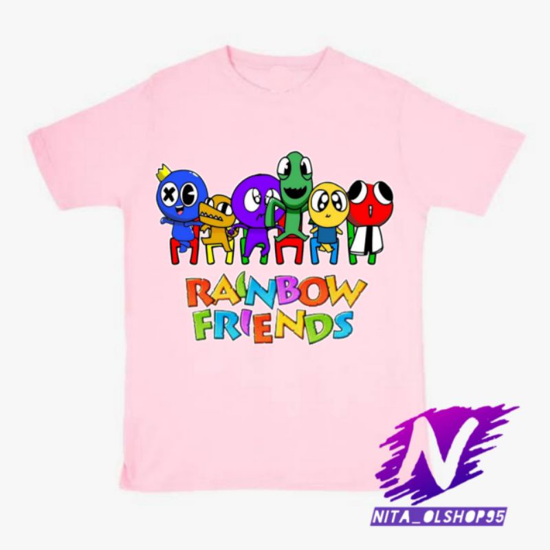 baju anak kaos anak rainbow friends Roblox game rainbow friends