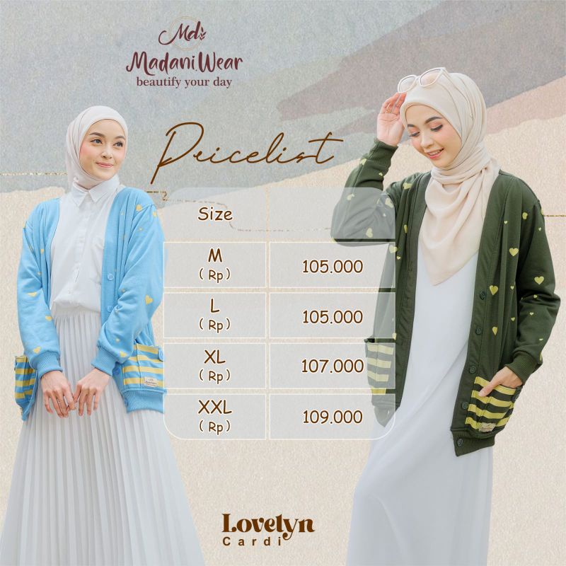 Lovelyn Cardi Size M Madani wear | Larissa Cardi Alietha | Lovelyn Madani wear Kardigan Korean style