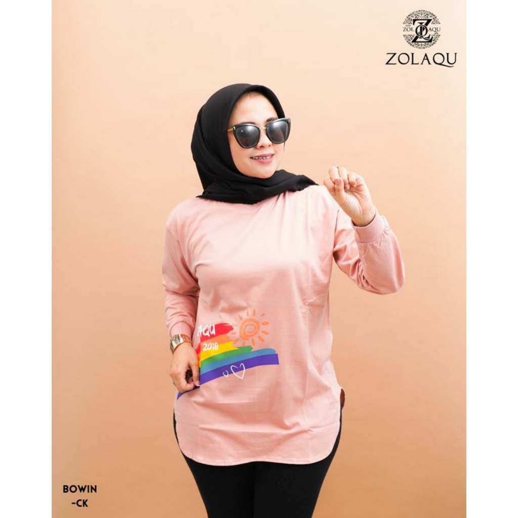 BLOUSE ZOLAQU ORIGINAL PINK (BOWN)