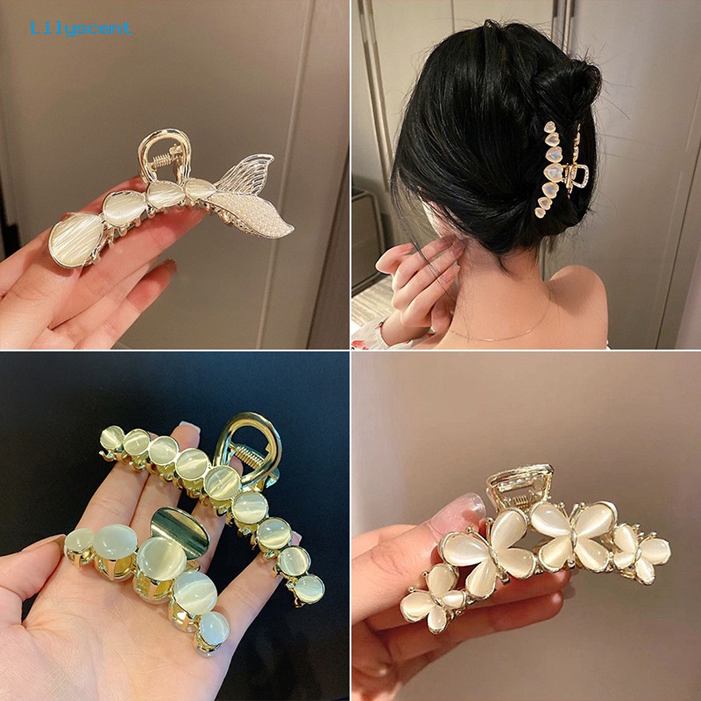 Jepit Rambut Bahan Alloy Stainless Gaya Korea Untuk Wanita