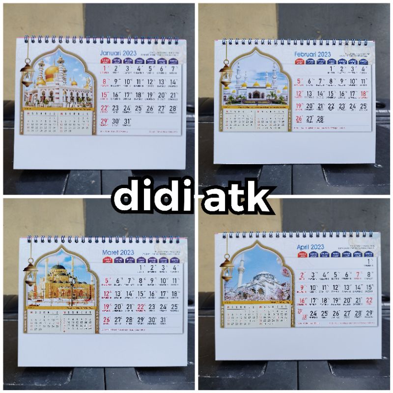 

Kalender Meja Standar 2023 KM-13 Tema Gambar Mesjid Asia