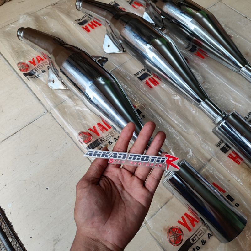 PERUT KNALPOT CHROME 4NS F1ZR FIZR FIZ R FORCE ONE ORIGINAL YAMAHA