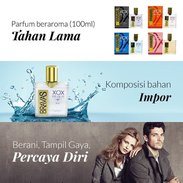 Parfum Bravas XOX EDP 100ml BPOM Kosmetik Arjuna