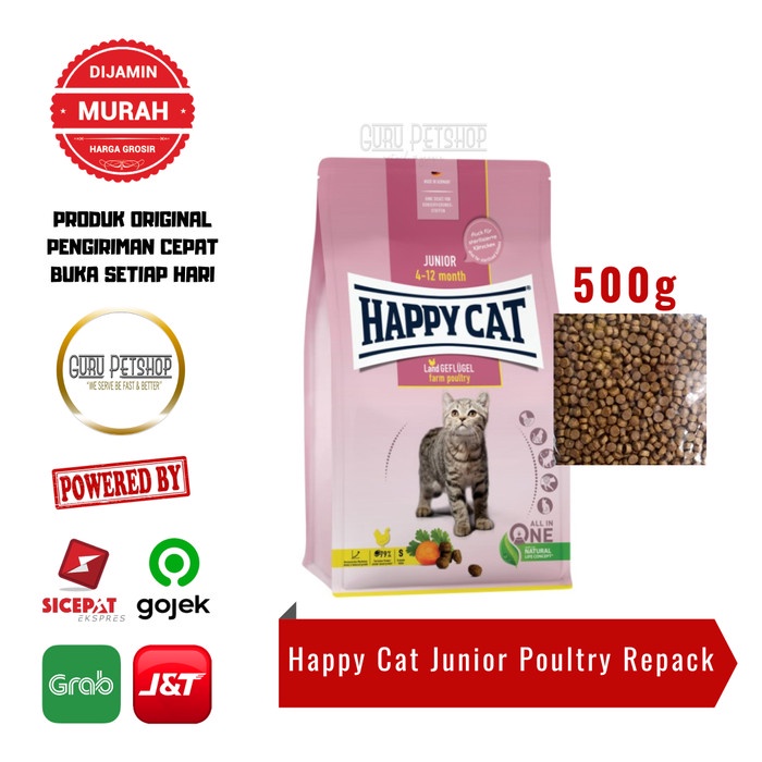 Happy Cat Junior Poultry 500g Happy Cat Young Junior Farm Poultry