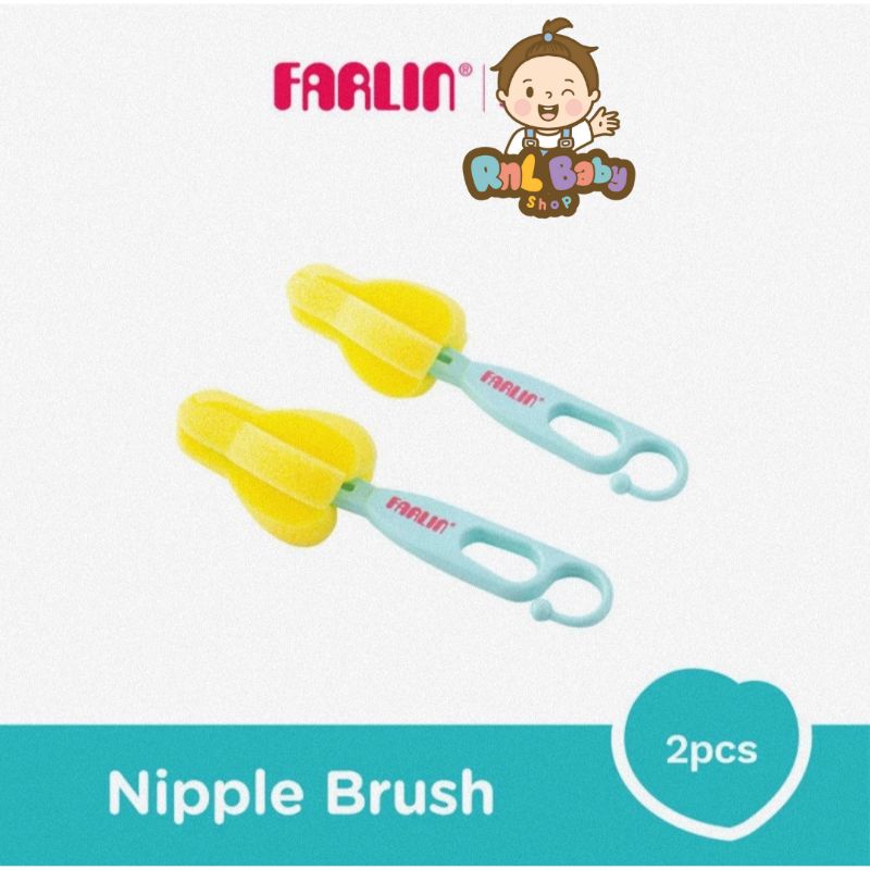 Farlin Nipple Brush - Sikat Dot Botol Susu Bayi