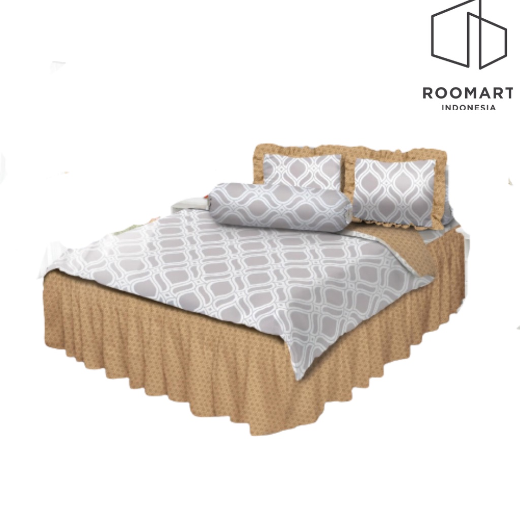 Sprei Rumbai All New My Love Luisa Ukuran 160x200 Queen & 180x200 King Tinggi 30 Sprey Flower Seprei