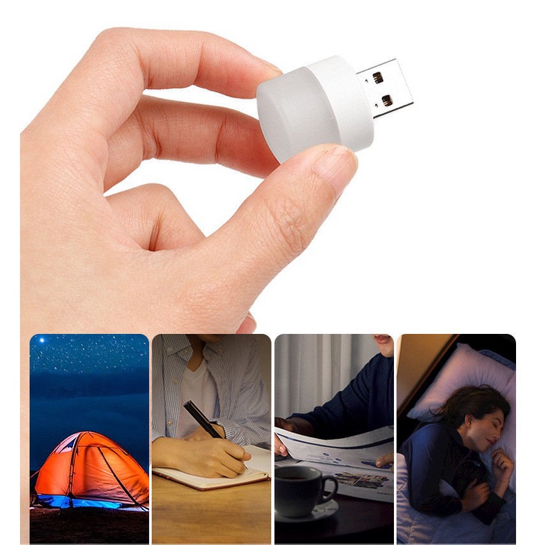 Lampu USB LED mini portable lampu darurat tidur belajar emergency travel dll