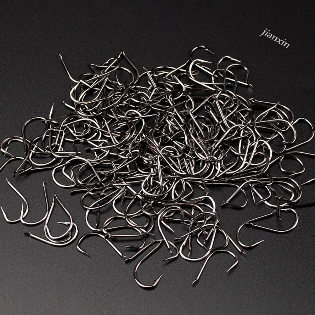 [Jianxin] 100pcs Kait Umpan Pancing Cacing Bahan Baja