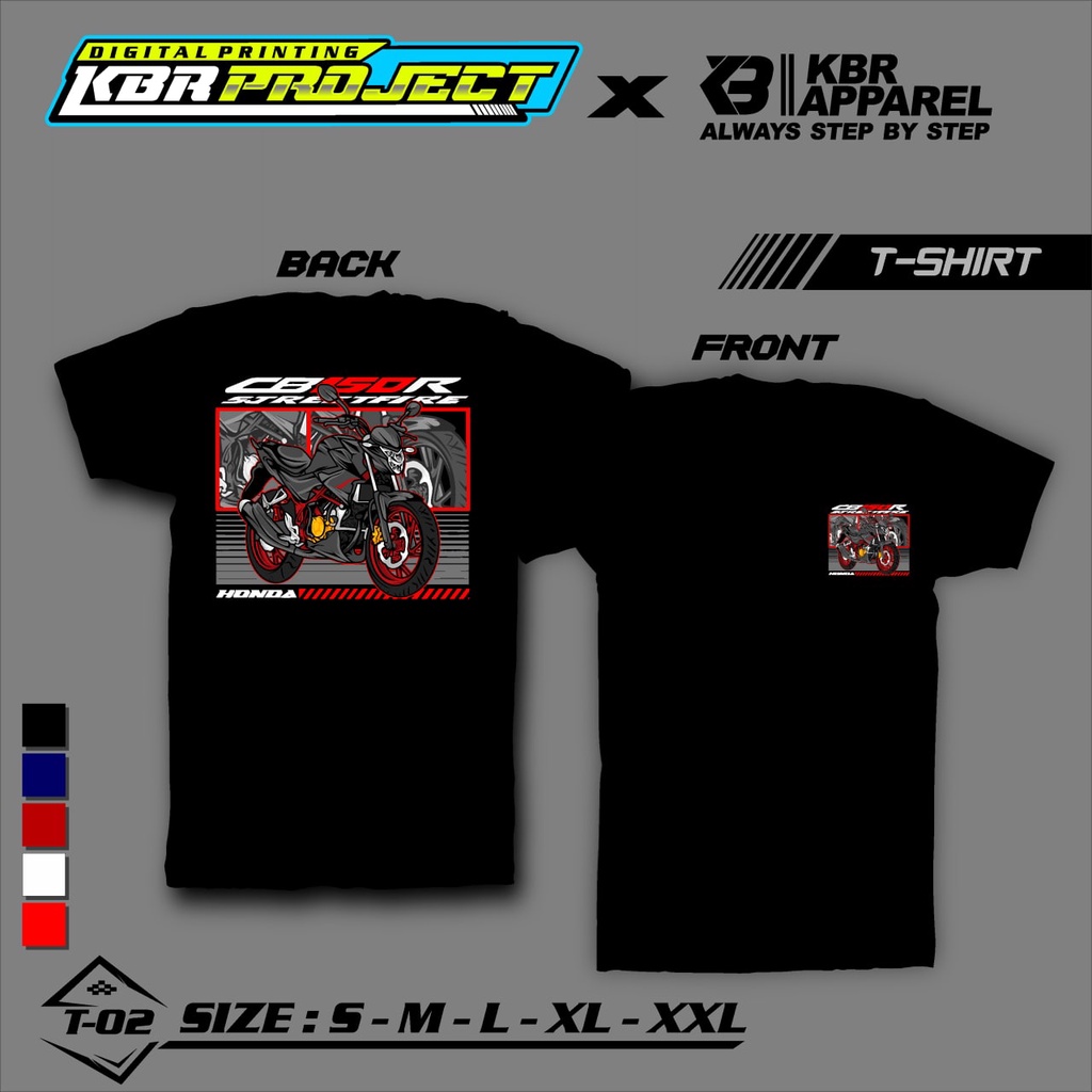 [COD] KAOS RACING X CB 150R KAOS COMBED SABLON PRINT DTF KAOS SUNMORI RACING T.02