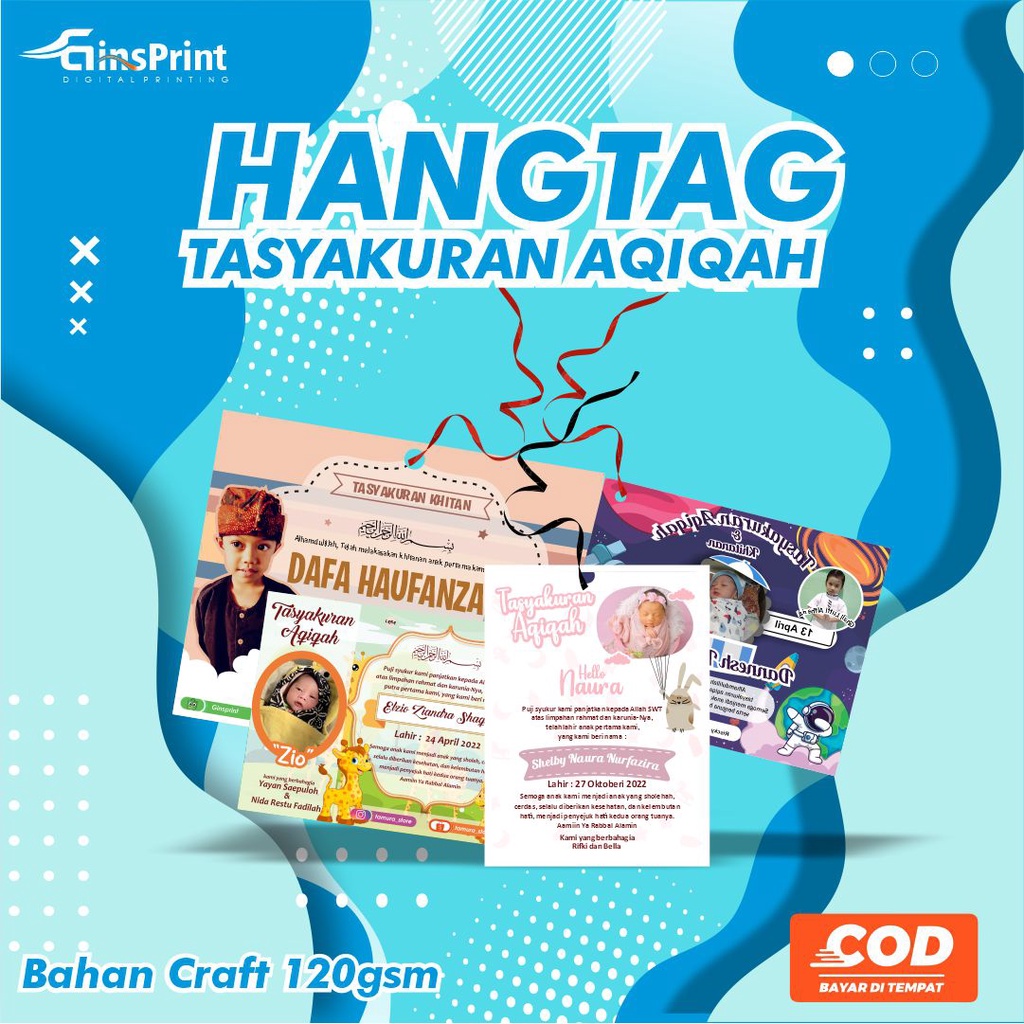 

Kartu aqiqah hangtag aqiqah lucu desain GRATIS