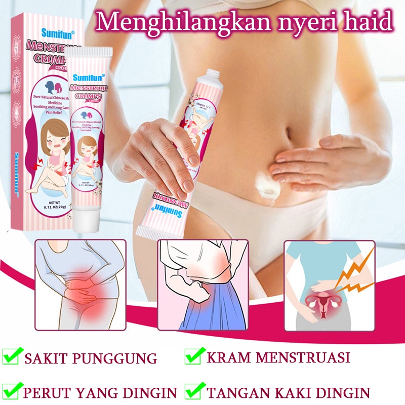 Rahim Nyeri haid Perawatan menstruasi Krim tubuh Perawatan tubuh 20G Singkirkan sakit punggung, nyeri haid, rahim dingin, tangan dan kaki dingin Relieve Menstrual Cramps Periodic Abdominal Pain Perut hangat, rahim, tangan dan kaki