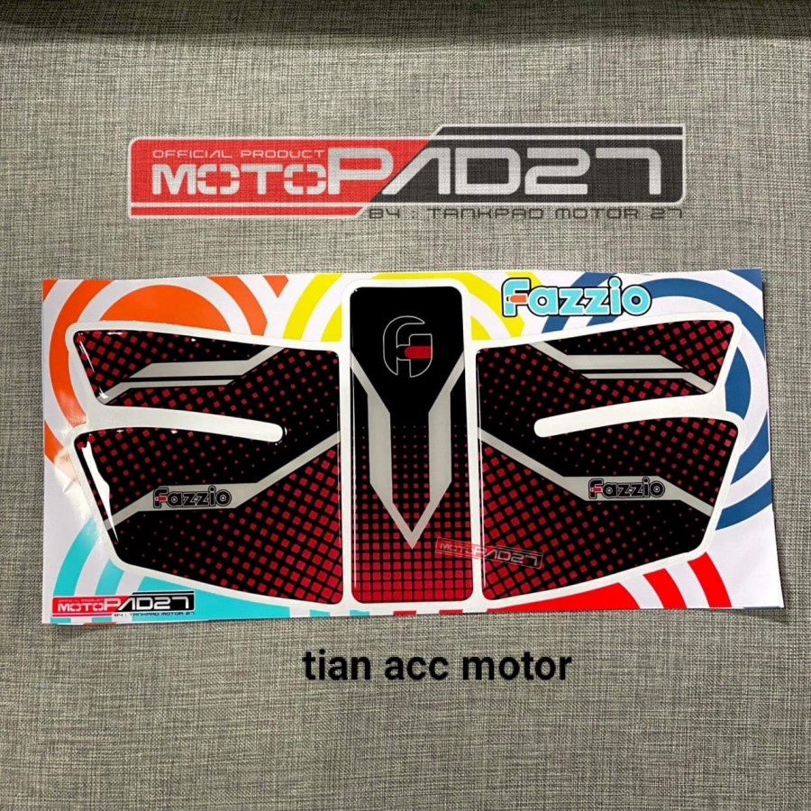 motopad27 stiker sticker resin dashboard bawah Yamaha FAZZIO