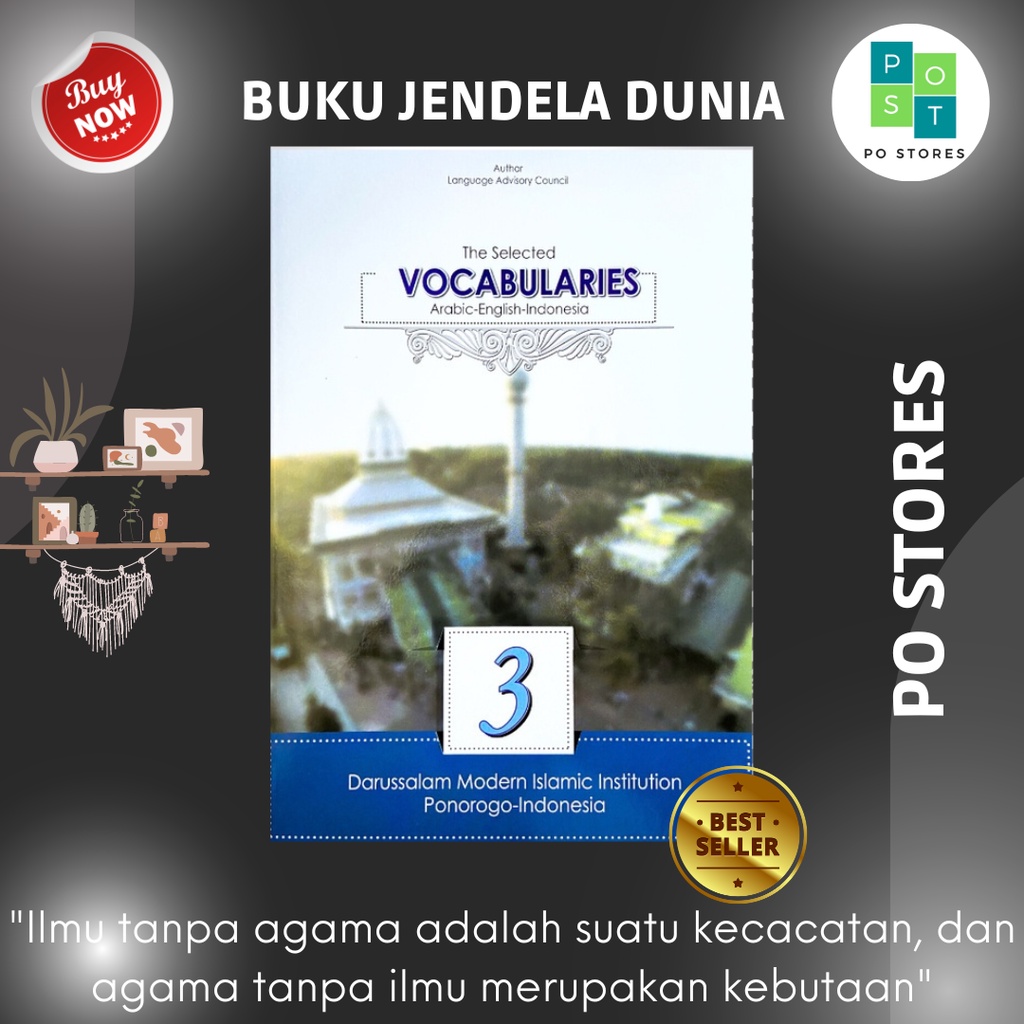 Kamus Selected Vocabularies Kelas 3 KMI Gontor