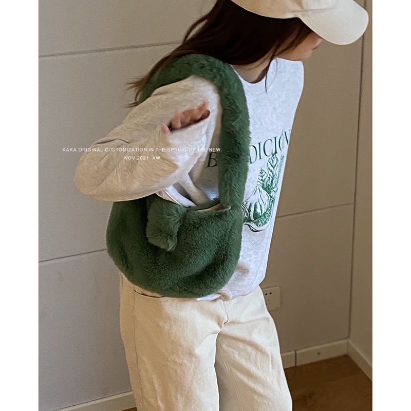 Suhao Musim Gugur dan Musim Dingin Tas Mewah Wanita 2021 Baru Fashion Trendi Korea Tas Ketiak Niche Tas Bahu Tas Mewah