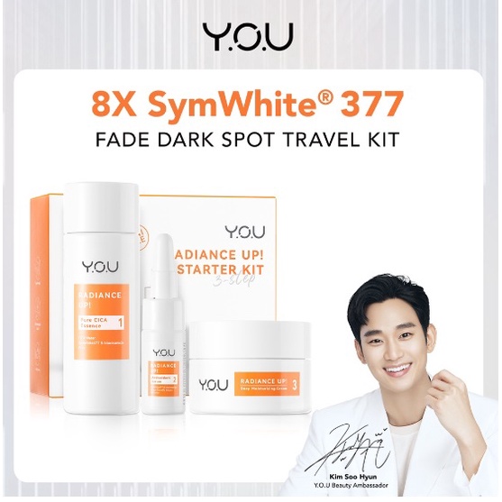 YOU ( Y.O.U ) RADIANCE UP STARTER KIT 3 STEP MINI