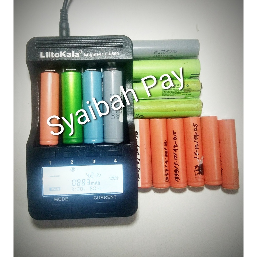 batre 18650 bekas copotan laptop