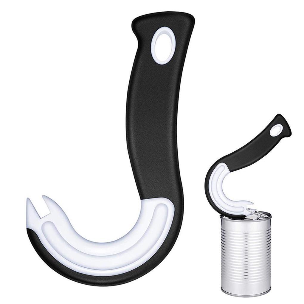 2buah Ring Pull Can Opener Bentuk J Ring-Pull Helper Non-slide Bar Lid Grip Menarik Alat Pembuka Botol Untuk Melindungi Paku