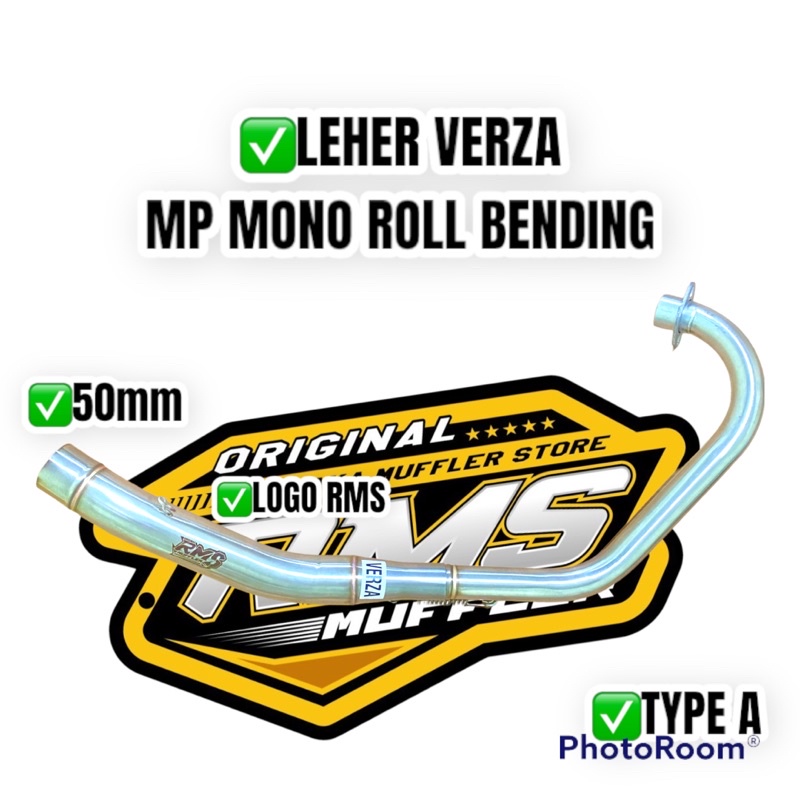 LEHER VERZA MEGAPRO NEW BENDING ORIGINAL RMS MUFFLER