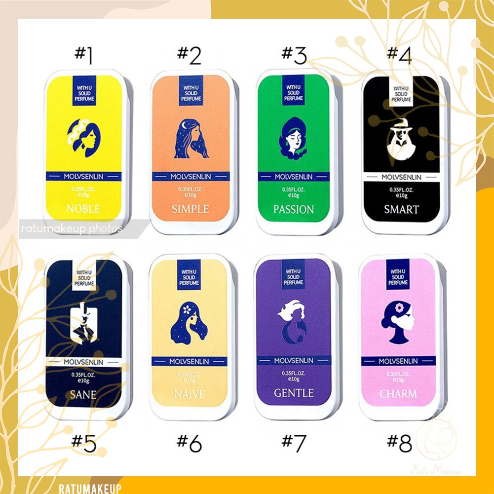 Parfume Oles Ratu Portable Case Solid Parfum Wewangian Wanita Pria Solid Balm Ringan Tahan Lama Arom