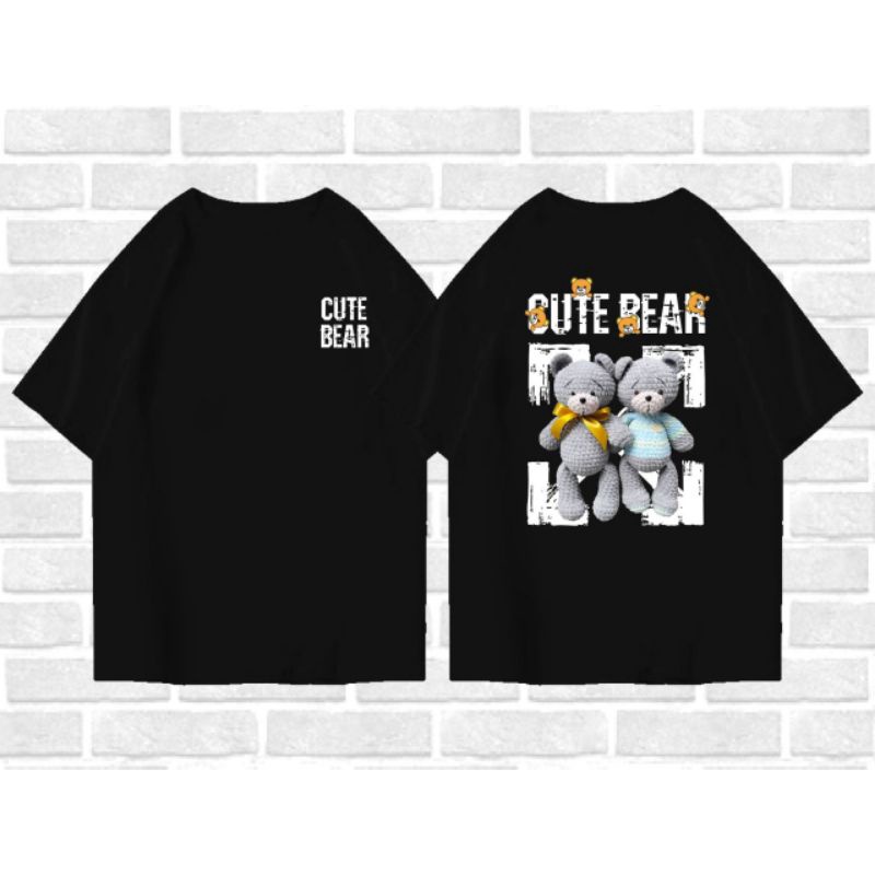 Kaos Oversize Cute Bear