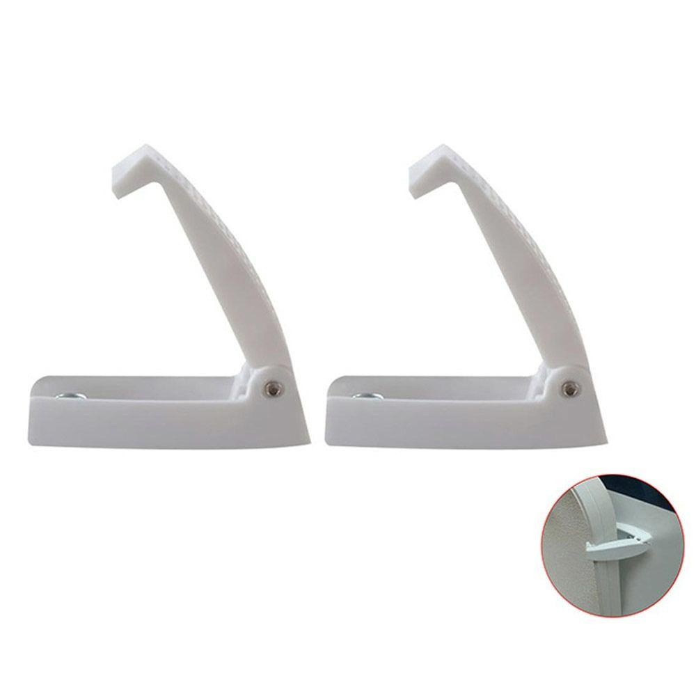 Preva 2PCS RV Door Catch Strong RV Aksesoris Putih RV Holder Handle