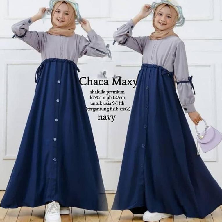 [CMR.31Oc22ᶠ] GAMIS ANAK REMAJA PEREMPUAN USIA 10 12 13 14 TAHUN  CHACA MAXY #2 GAMIS ANAK TANGGUNGP