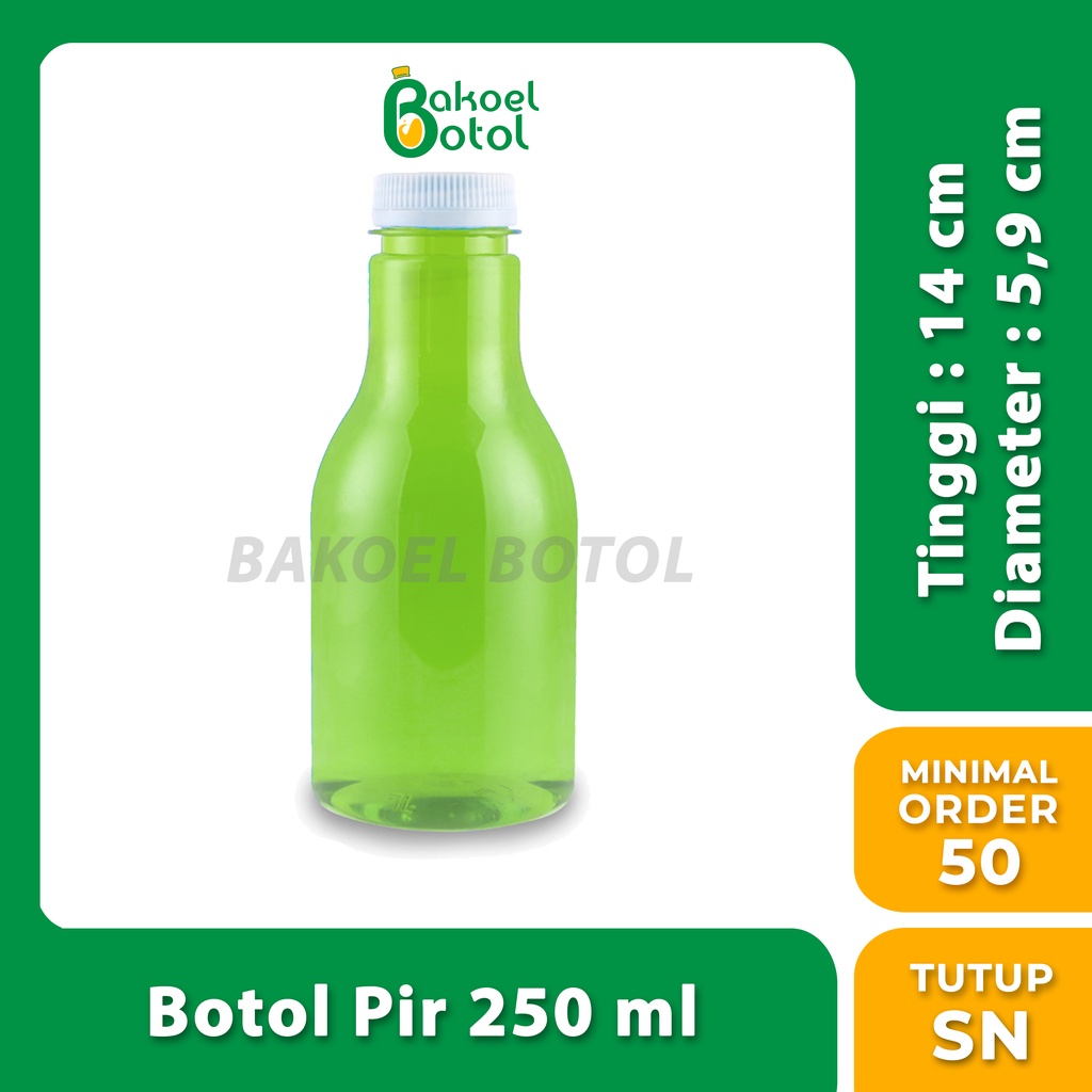 Botol Pir 250 ml 14.5 gr (MINIMAL 1 PACK) / Botol Plastik 250 ml / Botol Pudot 250 ml / Botol Minuma