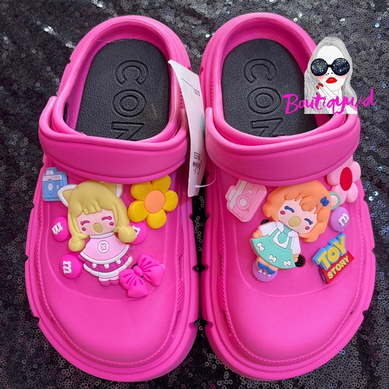 sandal baim anak barbie pink fanta / sandal baim karet / sandal fuji / sandal karet import eva rubbe