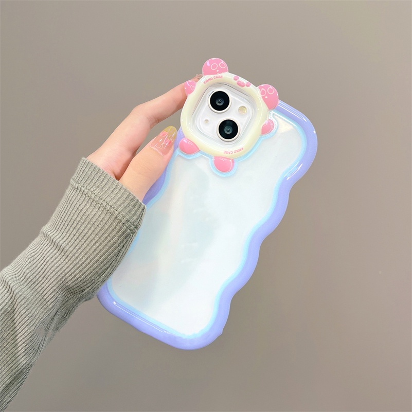 Soft Case TPU Motif Monster Kecil Warna Permen Untuk iPhone 14 13 12 11 Pro Max X Xr Xs Max 7 8 6 6s Plus