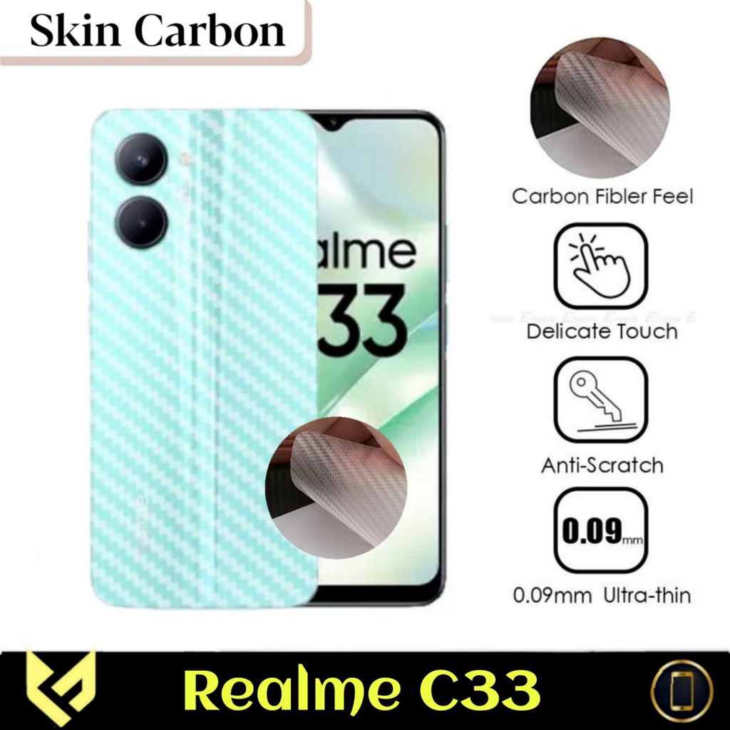 PROMO Paket 4IN1 Case REALME C33 SoftCase Fusion Xundd Free Tempered Glass Layar Warna &amp; Tempered Glass Camera &amp; Garskin Carbon