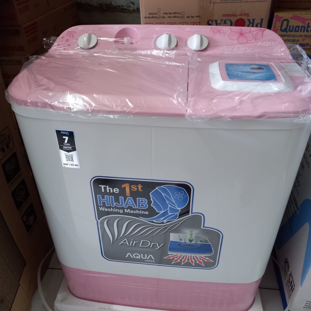 MESIN CUCI 2 TABUNG AQUA QW761XT 7KG KHUSUS BANDUNG