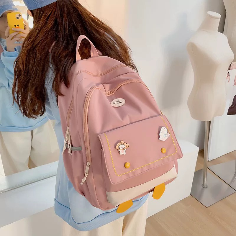 Tas Ransel Korea Fashion Import 6268-Pink-Ransel Korea